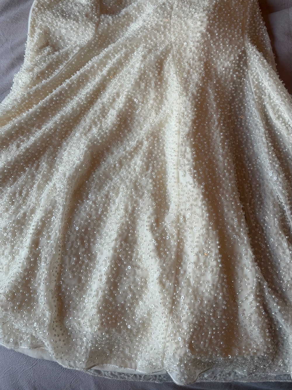 Oh Polly White Sparkle A-Line Dress - Picture 11 of 12